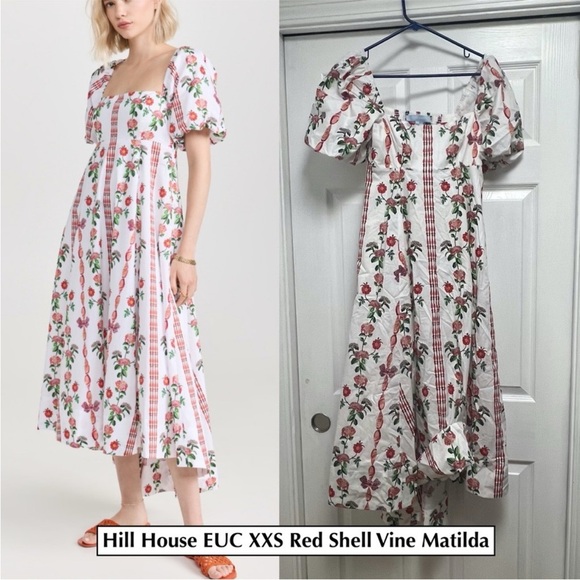 Hill House Pink and Red High Low Sundress - Picture 1 of 3